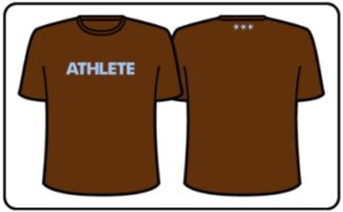 Athlete Logo - XL T-Shirt t-shirt UK ATETSLO328444