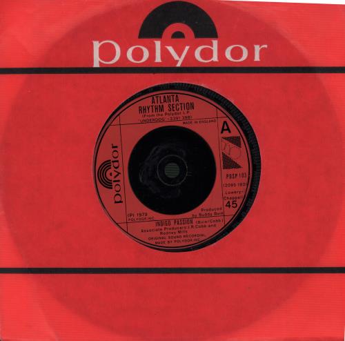 Atlanta Rhythm Section Indigo Passion 7" vinyl single (7 inch record / 45) UK AAY07IN662354