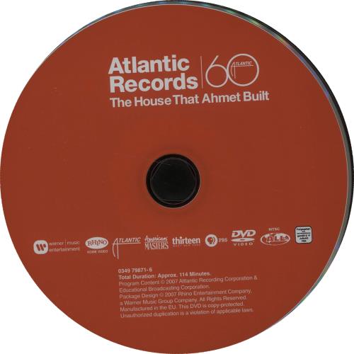 Atlantic Records Ahmet Ertegun Tribute book UK 9ATBKAH648969