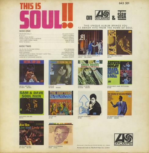 Atlantic Records This Is Soul - 1st - EX vinyl LP album (LP record) UK 9ATLPTH833729