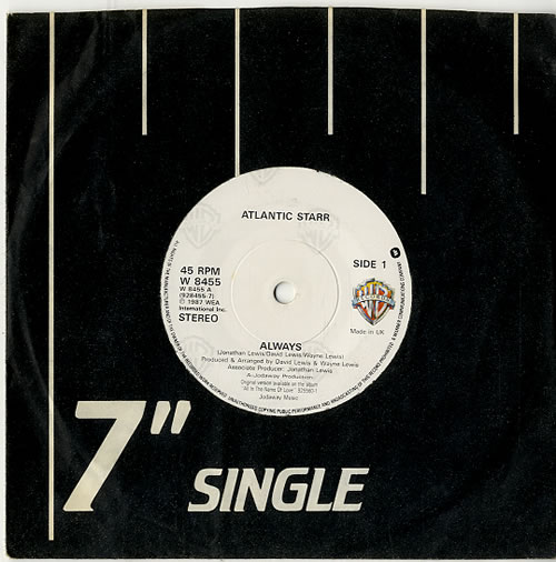 Atlantic Starr Always 7" vinyl single (7 inch record / 45) UK ATL07AL616259