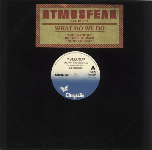 Atmosfear What Do We Do 12" vinyl single (12 inch record / Maxi-single) UK 5AT12WH745841