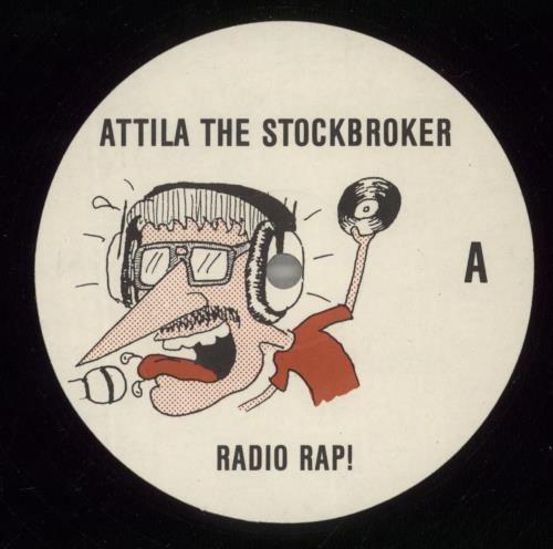 Attila The Stockbroker Radio Rap! 12" vinyl single (12 inch record / Maxi-single) UK A1412RA887248