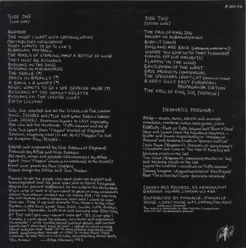 Attila The Stockbroker Ranting At The Nation vinyl LP album (LP record) UK A14LPRA674813