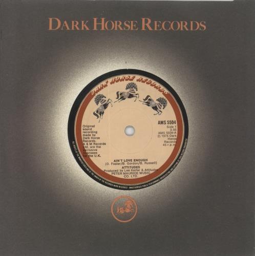 Attitudes Ain't Love Enough 7" vinyl single (7 inch record / 45) UK ATT07AI124315