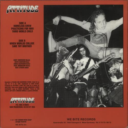 Attitude Kein Schlaf Bis Deutschland 12" vinyl single (12 inch record / Maxi-single) German A9312KE863305