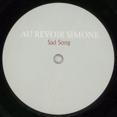Au Revoir Simone Sad Song 7" vinyl single (7 inch record / 45) UK I1K07SA878465
