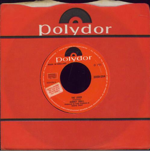 Aubrey Small The Loser 7" vinyl single (7 inch record / 45) UK A9C07TH802078