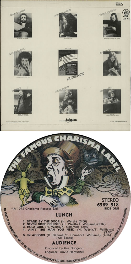 Audience Lunch vinyl LP album (LP record) New Zealand UDCLPLU639994