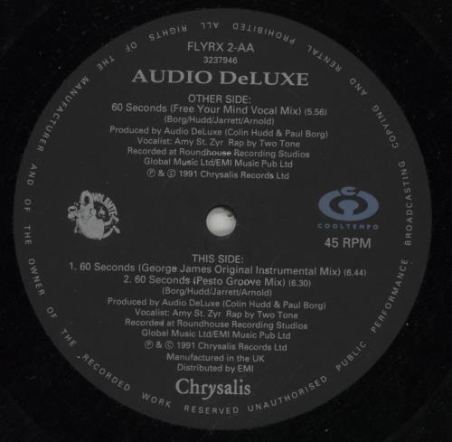 Audio Deluxe 60 Seconds 12" vinyl single (12 inch record / Maxi-single) UK IUJ12SE650126