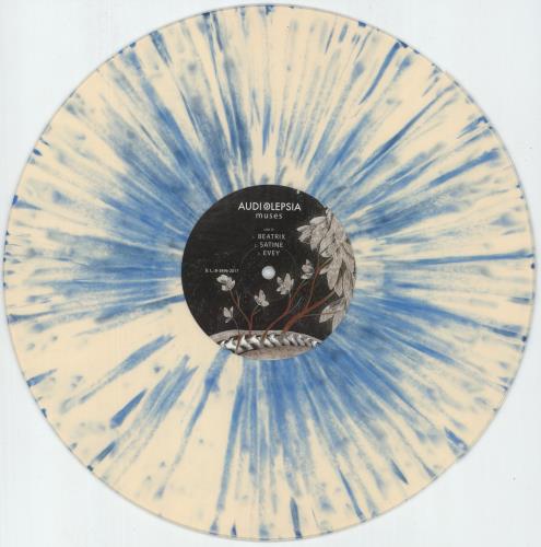 Audiolepsia Muses - White With Blue Splatter Vinyl vinyl LP album (LP record) Belgian 95DLPMU885156