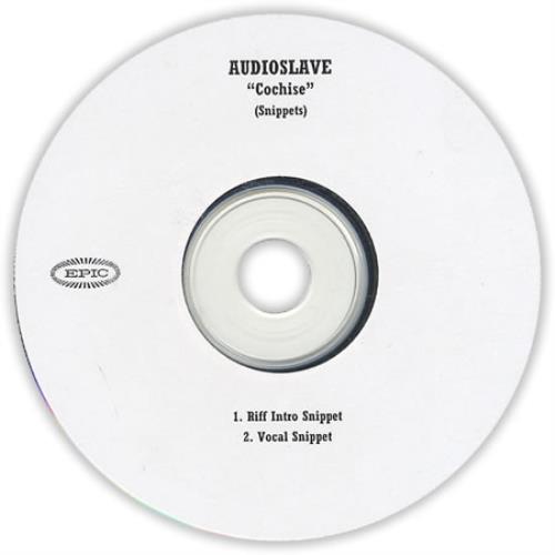 Audioslave Cochise CD-R acetate US AUVCRCO231099