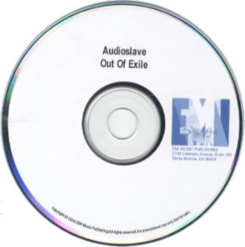Audioslave Out Of Exile CD-R acetate US AUVCROU336817
