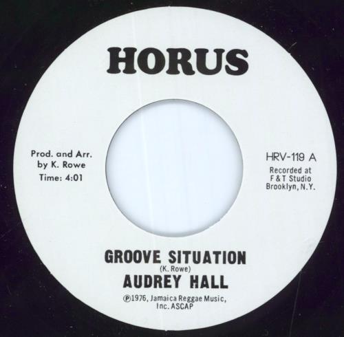Audrey Hall Groove Situation 7" vinyl single (7 inch record / 45) UK H5R07GR813083