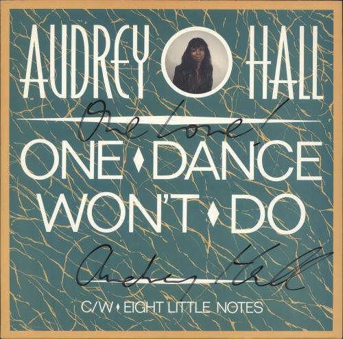 Audrey Hall One Dance Won't Do - Signed 12" vinyl single (12 inch record / Maxi-single) UK H5R12ON698570
