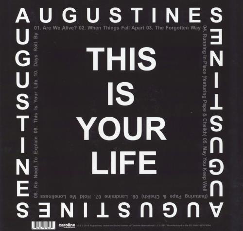 Augustines This Is Your Life vinyl LP album (LP record) UK G95LPTH795055