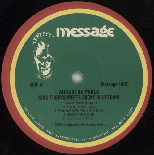 Augustus Pablo King Tubby Meets Rockers Uptown vinyl LP album (LP record) US AUSLPKI820748