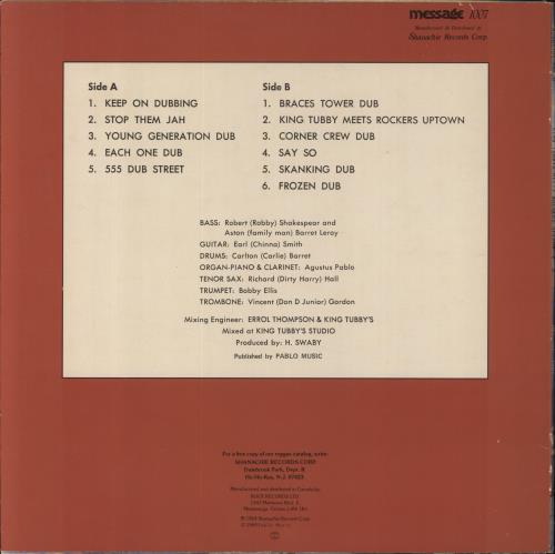 Augustus Pablo King Tubby Meets Rockers Uptown vinyl LP album (LP record) US AUSLPKI820748