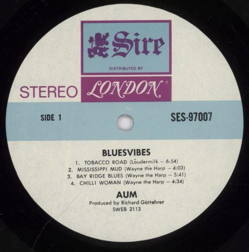 Aum Bluesvibes vinyl LP album (LP record) US AU0LPBL892743