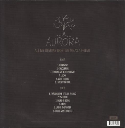 Aurora (00S) All My Demons Greeting Me As A Friend - Cream Vinyl vinyl LP album (LP record) UK 6U2LPAL859599