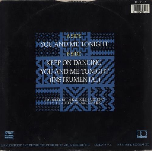 Aurra You And Me Tonight 12" vinyl single (12 inch record / Maxi-single) UK A1R12YO638317