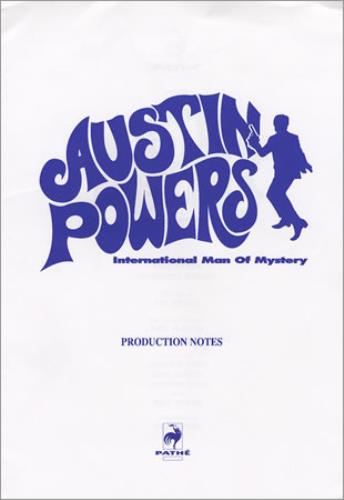 Austin Powers International Man Of Mystery media press pack UK AUWPPIN379515