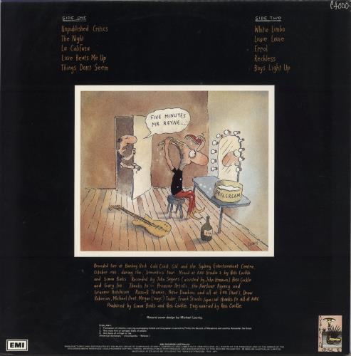 Australian Crawl Phalanx vinyl LP album (LP record) Australian OZCLPPH860409