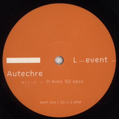 Autechre L-event 12" vinyl single (12 inch record / Maxi-single) UK ACH12LE851469