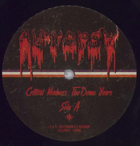 Autopsy Critical Madness: The Demo Years vinyl LP album (LP record) UK A6SLPCR833110