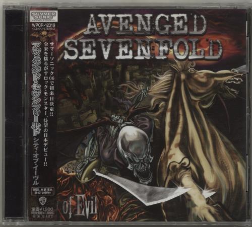 Avenged Sevenfold City Of Evil + Obi CD album (CDLP) Japanese A7FCDCI686687