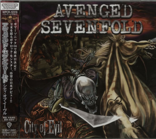Avenged Sevenfold City Of Evil - Sealed CD album (CDLP) Japanese A7FCDCI423970