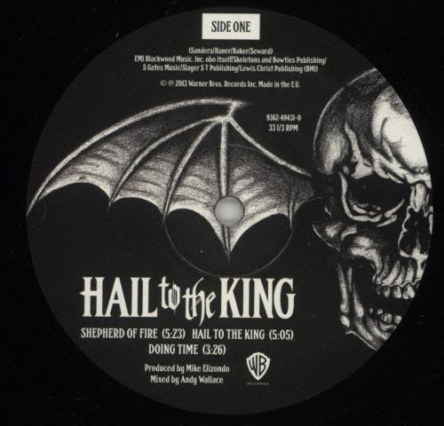 Avenged Sevenfold Hail To The King - 180g Vinyl - EX 2-LP vinyl record set (Double LP Album) UK A7F2LHA873337