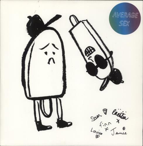 Average Sex Ice Cream EP - Transparent vinyl - Autographed 12" vinyl single (12 inch record / Maxi-single) UK 4V912IC874677