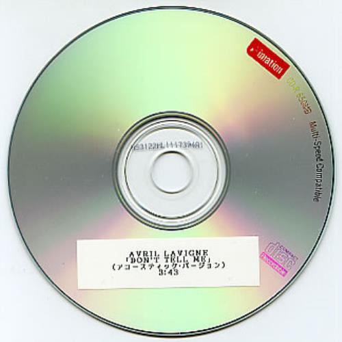 Avril Lavigne Don't Tell Me CD-R acetate Japanese AVVCRDO296013