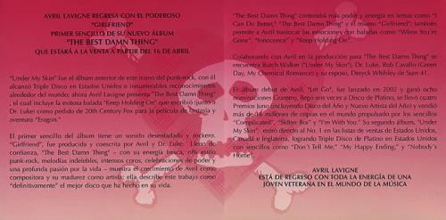Avril Lavigne Girlfriend CD single (CD5 / 5") Mexican AVVC5GI396398