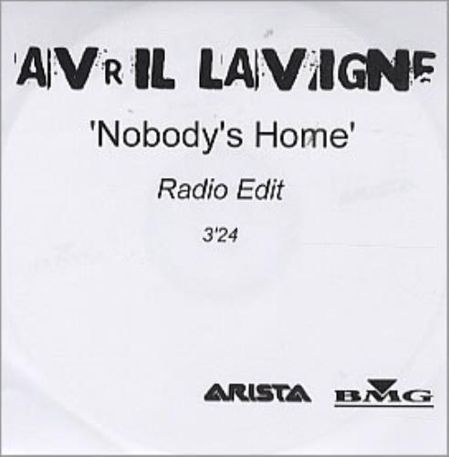 Avril Lavigne Nobody's Home CD-R acetate UK AVVCRNO305838