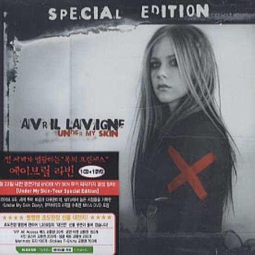 Avril Lavigne Under My Skin 2-disc CD/DVD set Korean AVV2DUN322234