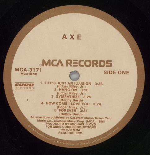 Axe (Rock) Axe vinyl LP album (LP record) US AX-LPAX857746