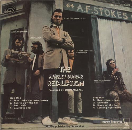 Aynsley Dunbar Retaliation - VG vinyl LP album (LP record) UK AYNLPRE755735