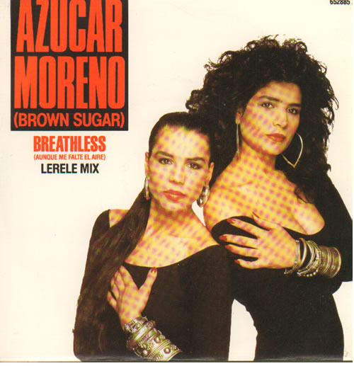Azucar Moreno Breathless 7" vinyl single (7 inch record / 45) UK AJK07BR640507
