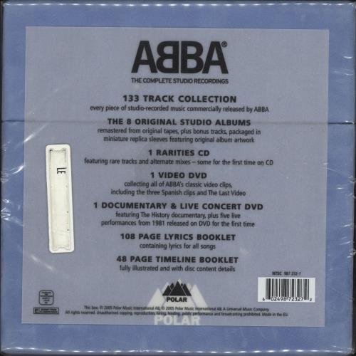 Abba The Complete Studio Recordings Box Set UK CD Album Box Set (340059)