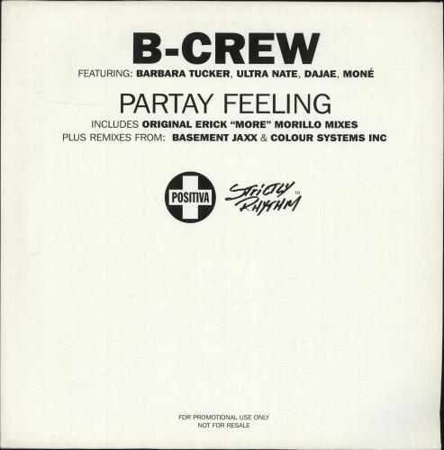 B-Crew Partay Feeling 12" vinyl single (12 inch record / Maxi-single) UK Q-C12PA706372