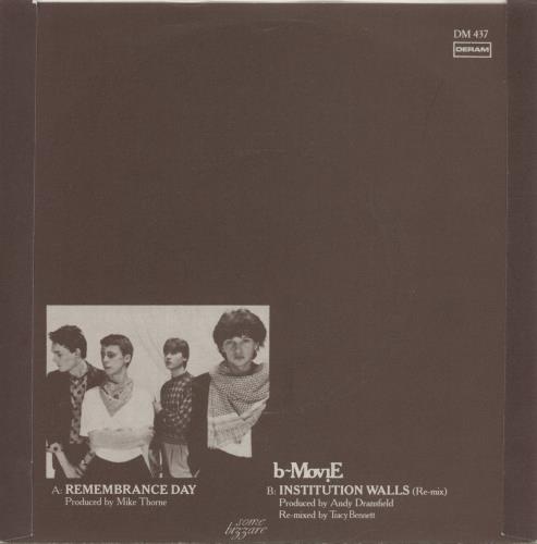 B-Movie Remembrance Day - Paper Labels 7" vinyl single (7 inch record / 45) UK BMV07RE680093