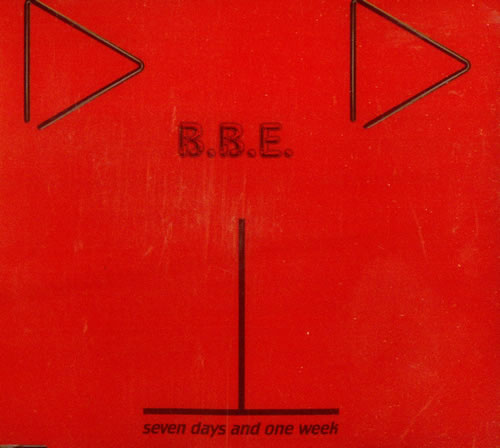 B.B.E. Seven Days And One Week CD single (CD5 / 5") German B.BC5SE72652