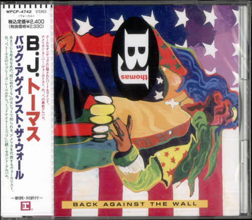 B.J. Thomas Back Against The Wall CD album (CDLP) Japanese BJTCDBA504582