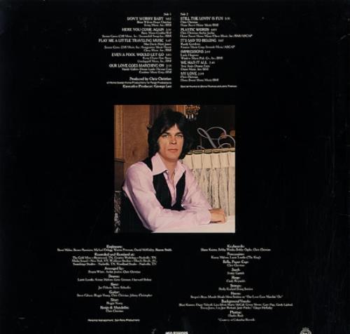 B.J. Thomas Don't Worry Baby vinyl LP album (LP record) Japanese BJTLPDO193299