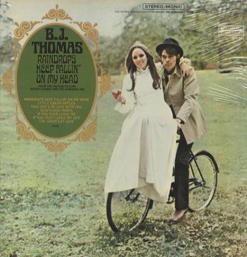 B.J. Thomas Raindrops Keep Fallin' On My Head - Sealed vinyl LP album (LP record) US BJTLPRA443929