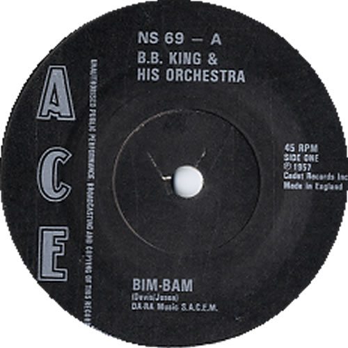 B B King Bim-Bam 7" vinyl single (7 inch record / 45) UK BBK07BI623988