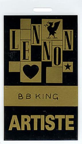 B B King John Lennon Tribute Concert tour pass UK BBKTPJO354790