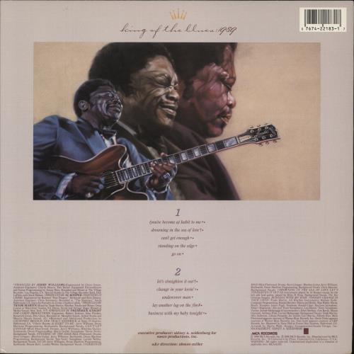 B B King King Of The Blues: 1989 vinyl LP album (LP record) US BBKLPKI875363
